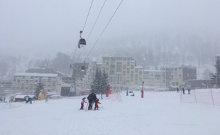 Entre 40 et 50 cm de neige sont tombés la nuit dernière dans la station d'Isola 2000.