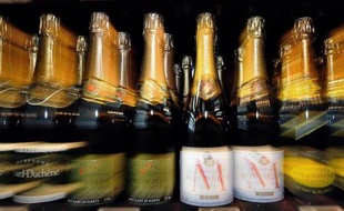 Bouteilles de champagne