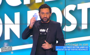 Cyril Hanouna dans «Touche pas à mon poste», le 6 décembre 2015.