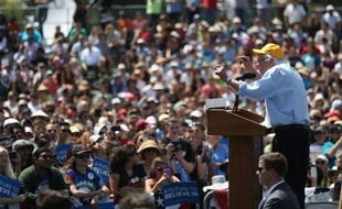 Bernie Sanders lors d'une réunion électorale à Palo Alto, en Califfornie le 1er juin 2016