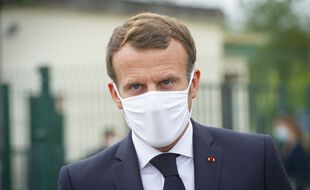 Emmanuel Macron, à Longjumeau le 23 septembre 2020.