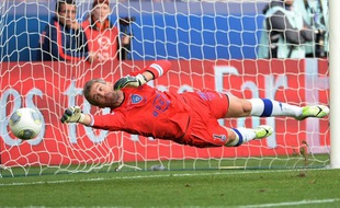 Mickaël Landreau lors du match entre le PSG et Bastia le 19 octobre 2013.
