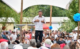 Jean-Luc Mélenchon lors d'un meeting à Toulouse, le 28 août 2016.