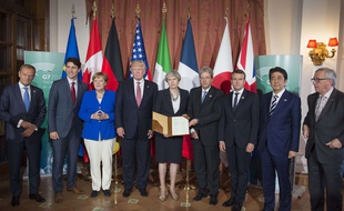 Le sommet du G7 à Taormina vendredi 26 mai 2017.