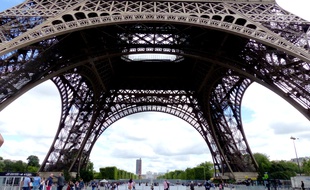 Au pied de la Tour Eiffel