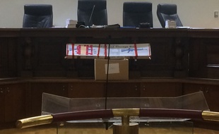 La carabine utilisée par l'accusée à Barsac, le 9 mars 2015.