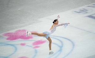 Lim Eun-soo sur le programme court des Mondiaux.