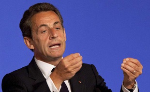 Le président de la République Nicolas Sarkozy s’exprime lors de l’installation du Conseil national numérique (CNN), à l’Elysée, le 27 avril 2011.