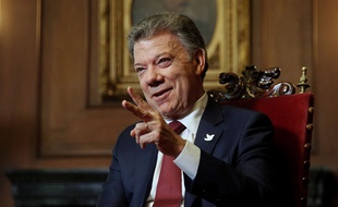 Le président colombien Juan Manuel Santos le 27 octobre 2016 à Bogota.