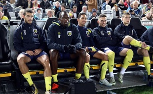 Usain Bolt avant son entrée en jeu pour les Mariners.