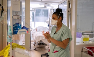 Un hôpital à Montreuil, en France.
