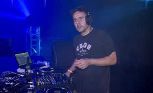 Le DJ français Laurent Garnier à Nice en 2013.