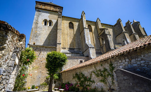 La cathédrale de Saint-Bertrand-de-Comminges où l'oeuvre est exposée