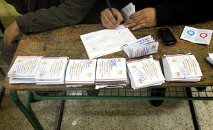 Référendum en Egypte sur la nouvelle Constitution, le 15 janvier 2014.