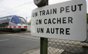 Illustration passage a niveau et danger de les traverser. Mortalite et accidents sur les passages niveaux. points noirs. Passages a niveau dangereux.