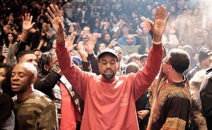 Kanye West le 11 février à New York, pour la sortie de son album «The Life of Pablo».