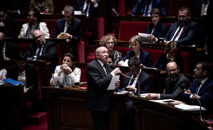Gérard Collomb à l'Assemblée nationale le 11 avril 2018.