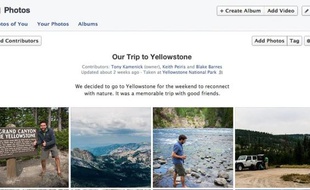 Sur Facebook, un album photo partagé peut avoir jusqu'à 50 contributeurs.