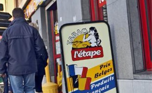 Les débitants belges foisonnent à Menin, non loin de la frontière française.