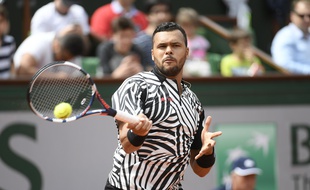 Jo-Wilfried Tsonga, à Roland-Garros.