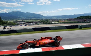 Charles Leclerc en piste lors des essais du GP d'Autriche./Credit:Hasan Bratic/SIPA/1906291536