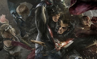 Près de 40 super héros issus de la mythologie DC Comics.