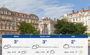 Météo Lyon: Prévisions du mercredi 2 décembre 2020