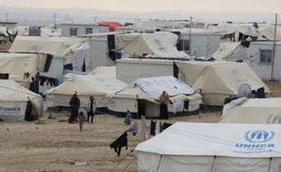 Un camp de réfugiés syriens près d'Amman en Jordanie, le 11 janvier 2015