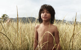 Image extraite du trail du «Livre de la jungle» réalisé par Jon Favreau. Neel Sethi incarne Mowgli.