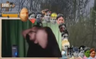 Capture d'écran de l'arrestation de Bibix, victime d'un canular alors qu'il jouait à un jeu vidéo en ligne, le 10 février 2015.