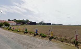 Le site du champ de bataille d'Azincourt.