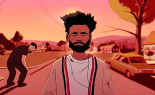 Les doubles animés de Drake et Childish Gambino (Donald Glover) dans le clip de «Feels Like Summer».