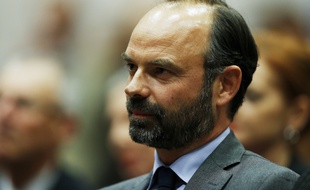 Edouard Philippe, maire du Havre, (LR), le 11 mai 2017 lors du lancement de la campagne des législatives dans sa commune.