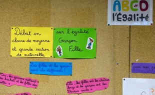 "Les filles c'est pas des chochottes", lance Kassandra, 11 ans, qui aime bien jouer au foot et qui trouve naturel que l'on discute dans son école des différences et des points communs entre filles et garçons dans le cadre de l'ABCD de l'égalité.