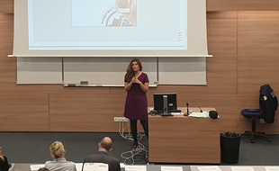 Marlène Schiappa à Marseille lors de la formation sur les outrages sexistes.