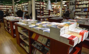 La rentrée littéraire 2017 dans une librairie en France