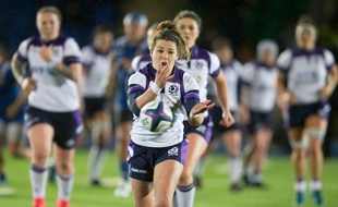 L'ouvreuse de l'équipe de rugby d'Ecosse, Lisa artin, licenciée au LMRCV, à Villeneuve d'Ascq