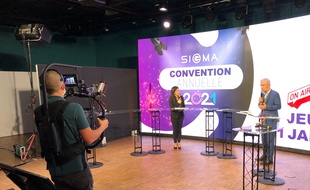 La société Sigma a choisi d'organiser sa convention annuelle à distance, via le studio de télévision de Mprod.