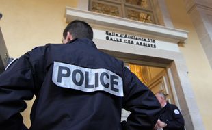 L'entrée de la salle de cour d'assises d'Ille-et-Vilaine, dans le Parlement de Bretagne, à Rennes.