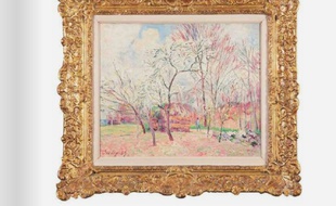 Premier jour de printemps à Moret, (1889) d'Alfred Sysley.