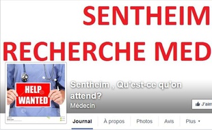 Une page Facebook a été ouverte pour que la commune de Sentheim trouve un médecin.