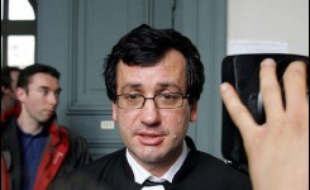 Maître Didier Seban, avocat de la famille de Jeanne-Marie Desramault. Ici, au palais de justice d'Amiens dans une autre affaire, le 31 janvier 2005.