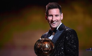 Lionel Messi dans son salon.