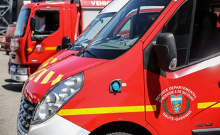 Des camions de pompiers. (illustration)