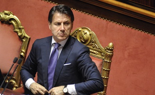 Giuseppe Conte au Sénat, le 5 juin 2018.