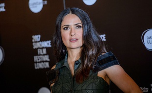 Salma Hayek à Londres, le 1er juin 2017.