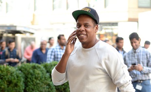 Le rappeur Jay-Z dans les rues de New York