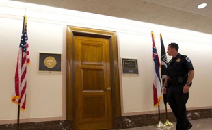 Le bureau du sénateur américain Roger Wicker, à qui une lettre piégée contenant de la ricine a été envoyée le 16 avril 2013.