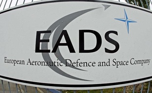 Le logo EADS à Augsburg en Allemagne.