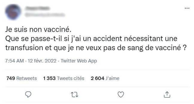 L'idée de se faire injecter du sang d'une personne vaccinée contre le Covid-19 rebute certaines personnes.